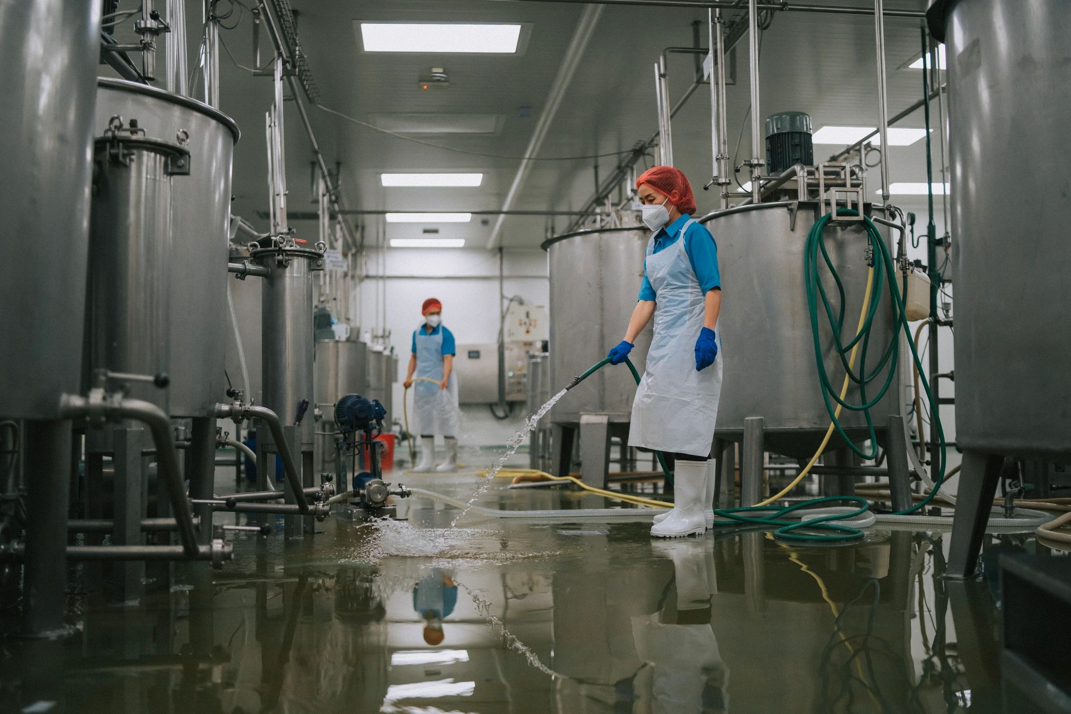 Controlled manufacturing floor